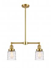 Innovations Lighting 209-SG-G513 - Bell - 2 Light - 21 inch - Satin Gold - Stem Hung - Island Light