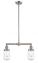 Innovations Lighting 209-SN-G312 - Dover - 2 Light - 21 inch - Brushed Satin Nickel - Stem Hung - Island Light