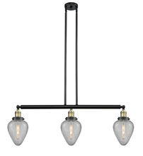 Innovations Lighting 213-BAB-G165 - Geneseo - 3 Light - 38 inch - Black Antique Brass - Stem Hung - Island Light