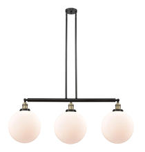 Innovations Lighting 213-BAB-G201-12 - Beacon - 3 Light - 44 inch - Black Antique Brass - Stem Hung - Adjustable Island Light