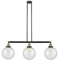Innovations Lighting 213-BAB-G204-10 - Beacon - 3 Light - 42 inch - Black Antique Brass - Stem Hung - Adjustable Island Light