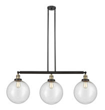 Innovations Lighting 213-BAB-G204-12 - Beacon - 3 Light - 44 inch - Black Antique Brass - Stem Hung - Adjustable Island Light
