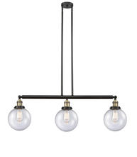 Innovations Lighting 213-BAB-G204-8 - Beacon - 3 Light - 41 inch - Black Antique Brass - Stem Hung - Adjustable Island Light
