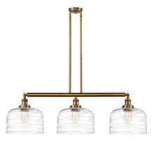 Innovations Lighting 213-BB-G713-L - Bell - 3 Light - 42 inch - Brushed Brass - Stem Hung - Island Light