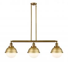 Innovations Lighting 213-BB-HFS-81-BB - Hampden - 3 Light - 42 inch - Brushed Brass - Stem Hung - Island Light