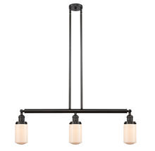 Innovations Lighting 213-OB-G311 - Dover - 3 Light - 37 inch - Oil Rubbed Bronze - Stem Hung - Island Light