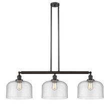 Innovations Lighting 213-OB-G74-L - Bell - 3 Light - 42 inch - Oil Rubbed Bronze - Stem Hung - Adjustable Island Light