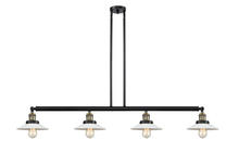 Innovations Lighting 214-BAB-G1 - Halophane - 4 Light - 53 inch - Black Antique Brass - Stem Hung - Adjustable Island Light