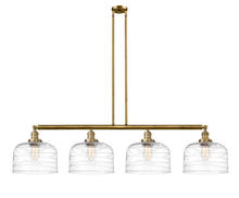 Innovations Lighting 214-BB-G713-L - Bell - 4 Light - 54 inch - Brushed Brass - Stem Hung - Adjustable Island Light