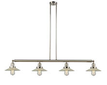 Innovations Lighting 214-PN-G2-LED - Halophane - 4 Light - 53 inch - Polished Nickel - Stem Hung - Island Light