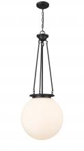 Innovations Lighting 221-1P-BK-G201-16 - Beacon - 1 Light - 16 inch - Matte Black - Chain Hung - Pendant