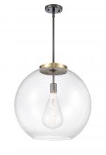 Innovations Lighting 221-1S-BAB-G124-18 - Athens - 1 Light - 18 inch - Black Antique Brass - Cord hung - Pendant