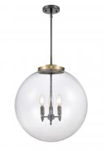 Innovations Lighting 221-3S-BAB-G202-18 - Beacon - 3 Light - 18 inch - Black Antique Brass - Cord hung - Pendant