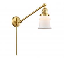 Innovations Lighting 237-SG-G181S - Canton - 1 Light - 8 inch - Satin Gold - Swing Arm