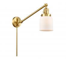 Innovations Lighting 237-SG-G51 - Bell - 1 Light - 8 inch - Satin Gold -Adjustable Swing Arm