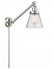 Innovations Lighting 237-SN-G64 - Cone - 1 Light - 8 inch - Brushed Satin Nickel - Swing Arm