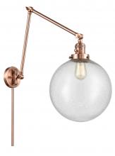Innovations Lighting 238-AC-G204-12 - Beacon - 1 Light - 12 inch - Antique Copper -Adjustable Swing Arm