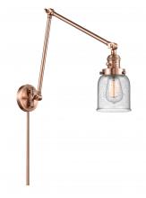 Innovations Lighting 238-AC-G54 - Bell - 1 Light - 8 inch - Antique Copper -Adjustable Swing Arm