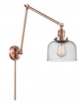 Innovations Lighting 238-AC-G74 - Bell - 1 Light - 8 inch - Antique Copper -Adjustable Swing Arm