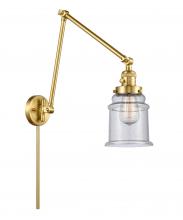 Innovations Lighting 238-SG-G184 - Canton - 1 Light - 6 inch - Satin Gold - Swing Arm