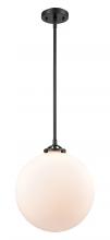 Innovations Lighting 284-1S-OB-G201-12 - Beacon - 1 Light - 12 inch - Oil Rubbed Bronze - Cord hung - Mini Pendant