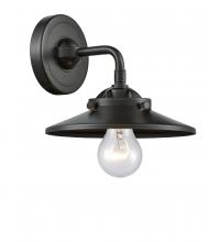 Innovations Lighting 284-1W-OB-M5-OB - Railroad - 1 Light - 8 inch - Oil Rubbed Bronze - Sconce