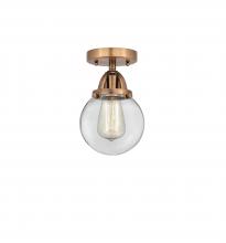 Innovations Lighting 288-1C-AC-G202-6 - Beacon - 1 Light - 6 inch - Antique Copper - Semi-Flush Mount