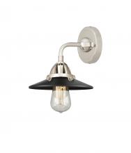 Innovations Lighting 288-1W-PN-M6-BK - Railroad - 1 Light - 8 inch - Polished Nickel - Sconce