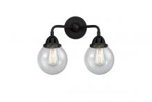 Innovations Lighting 288-2W-BK-G204-6 - Beacon - 2 Light - 14 inch - Matte Black - Bath Vanity Light