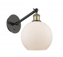 Innovations Lighting 317-1W-BAB-G121-8 - Athens - 1 Light - 8 inch - Black Antique Brass - Sconce