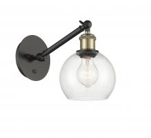 Innovations Lighting 317-1W-BAB-G122-6 - Athens - 1 Light - 6 inch - Black Antique Brass - Adjustable Sconce