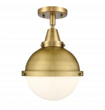 Innovations Lighting 447-1C-BB-HFS-81-BB - Hampden - 1 Light - 9 inch - Brushed Brass - Flush Mount