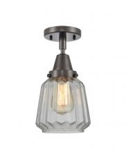 Innovations Lighting 447-1C-OB-G142 - Chatham - 1 Light - 7 inch - Oil Rubbed Bronze - Flush Mount