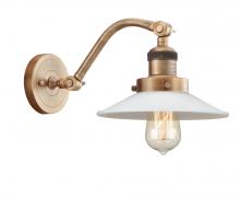 Innovations Lighting 515-1W-BB-G1 - Halophane - 1 Light - 9 inch - Brushed Brass - Sconce