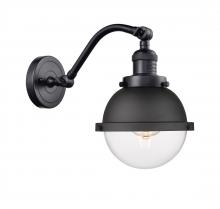 Innovations Lighting 515-1W-BK-HFS-62-BK - Hampden - 1 Light - 7 inch - Matte Black - Sconce