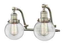 Innovations Lighting 515-2W-SN-G202-6 - Beacon - 2 Light - 16 inch - Brushed Satin Nickel - Adjustable Bath Vanity Light