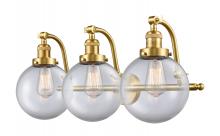 Innovations Lighting 515-3W-SG-G202-8 - Beacon - 3 Light - 28 inch - Satin Gold - Adjustable Bath Vanity Light