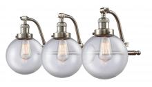Innovations Lighting 515-3W-SN-G202-8 - Beacon - 3 Light - 28 inch - Brushed Satin Nickel - Adjustable Bath Vanity Light