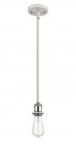 Innovations Lighting 516-1S-WPC - Bare Bulb - 1 Light - 5 inch - White Polished Chrome - Mini Pendant