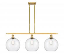 Innovations Lighting 516-3I-SG-G124-10 - Athens - 3 Light - 37 inch - Satin Gold - Stem Hung - Island Light