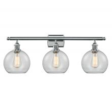 Innovations Lighting 516-3W-PC-G122C-8CL - Athens - 3 Light - 28 inch - Polished Chrome - Bath Vanity Light