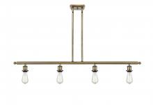 Innovations Lighting 516-4I-AB - Bare Bulb - 4 Light - 48 inch - Antique Brass - Cord hung - Island Light