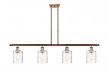 Innovations Lighting 516-4I-AC-G1113 - Cobbleskill - 4 Light - 48 inch - Antique Copper - Cord hung - Island Light