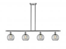 Innovations Lighting 516-4I-SN-G122C-8CL - Athens - 4 Light - 48 inch - Brushed Satin Nickel - Cord hung - Island Light