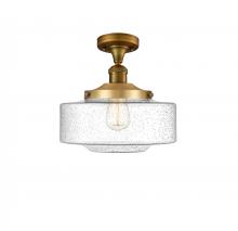 Innovations Lighting 517-1CH-BB-G694-12 - Bridgeton - 1 Light - 12 inch - Brushed Brass - Semi-Flush Mount