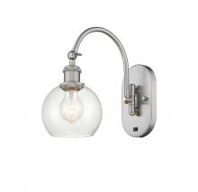 Innovations Lighting 518-1W-SN-G124-6 - Athens - 1 Light - 6 inch - Brushed Satin Nickel - Adjustable Swing Arm