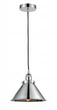 Innovations Lighting 616-1PH-PC-M10-PC - Briarcliff - 1 Light - 10 inch - Polished Chrome - Cord hung - Mini Pendant