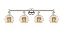 Innovations Lighting 616-4W-PN-G128-6 - Athens - 4 Light - 33 inch - Polished Nickel - Bath Vanity Light