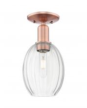 Innovations Lighting 716-1C-AC-G459-6CL - Preston Bulb - 1 Light - 6 inch - Antique Copper - Semi-Flush Mount