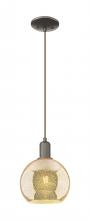 Innovations Lighting 716-1P-OB-G128-8 - Athens - 1 Light - 8 inch - Oil Rubbed Bronze - Cord hung - Mini Pendant